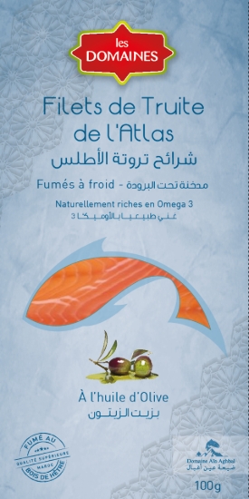 Image de Filet de truite fumée à l'huile d'olive - (100g)