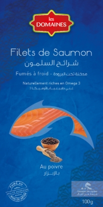 Image de Filet de saumon fumé au poivre - (100g)