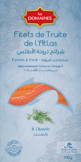 Image de Filet de truite fumée à l'aneth - (100g)