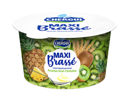 Image de Maxi brassé aux fruits - Ananas, kiwi et céréales (180g)